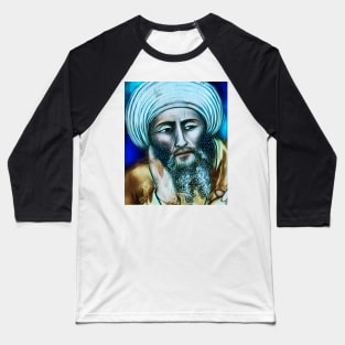 Averroes Portrait | Averroes Artwork 6 Baseball T-Shirt